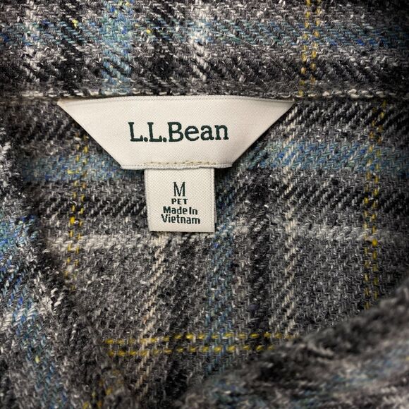 L.L. Bean Gray Plaid Blazer with Black Elbow Patches - Picture 9 of 16